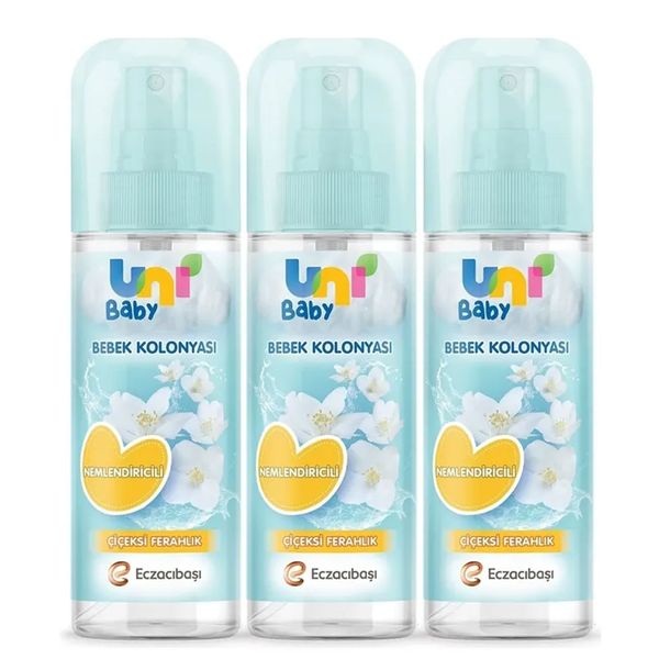 Uni Baby 3x150 ml Çiçeksi Ferahlık Bebek Kolonyası