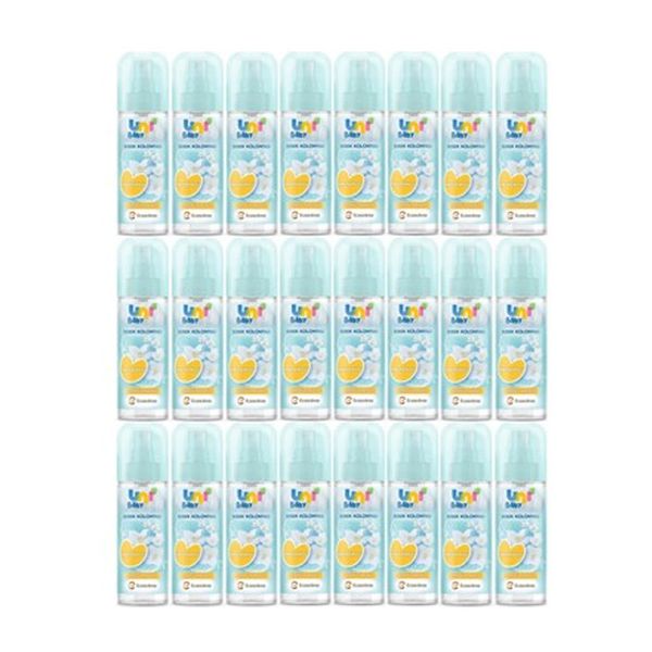 Uni Baby Çiçeksi Ferahlık 150 ml 24 Adet Nemlendiricili Bebek Kolonyası