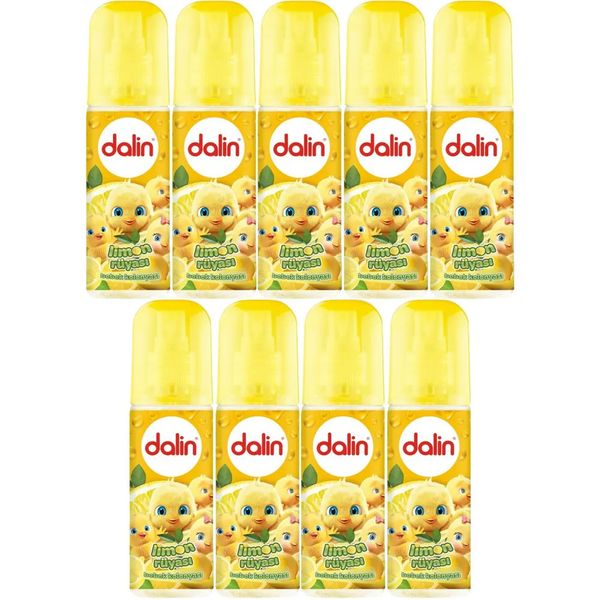 Dalin Limon Çiçeği Limon-Bergomat-Papatya 9x150 ml Bebek Kolonyası