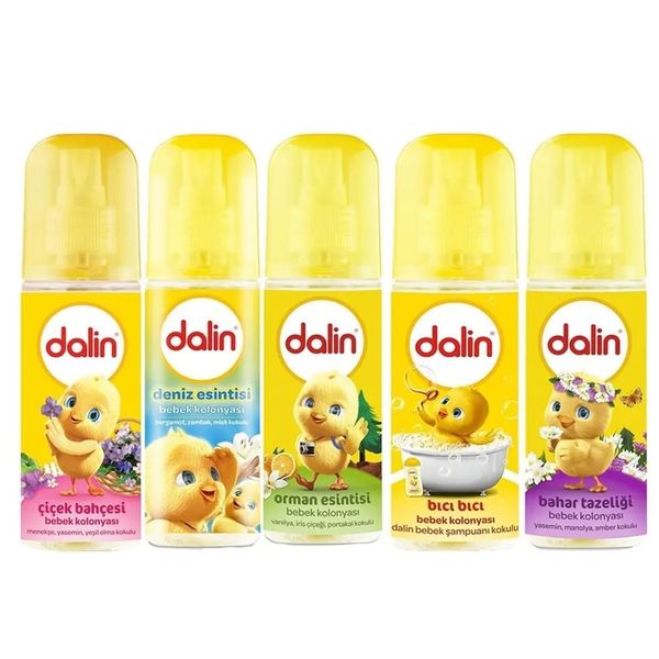 Dalin 100 ml Bıcı Bıcı Orman Bahar Çiçek Deniz Bebek Kolonyası 5'li Set