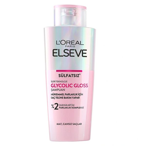 L'Oreal Paris Elseve Ultimate Glycolic Gloss 200 ml Mükemmel Parlaklık için Bakım Yapan Şampuan