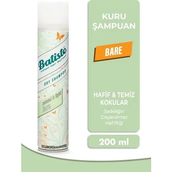Batiste Bare Natural&Light 200 ml Kuru Şampuan