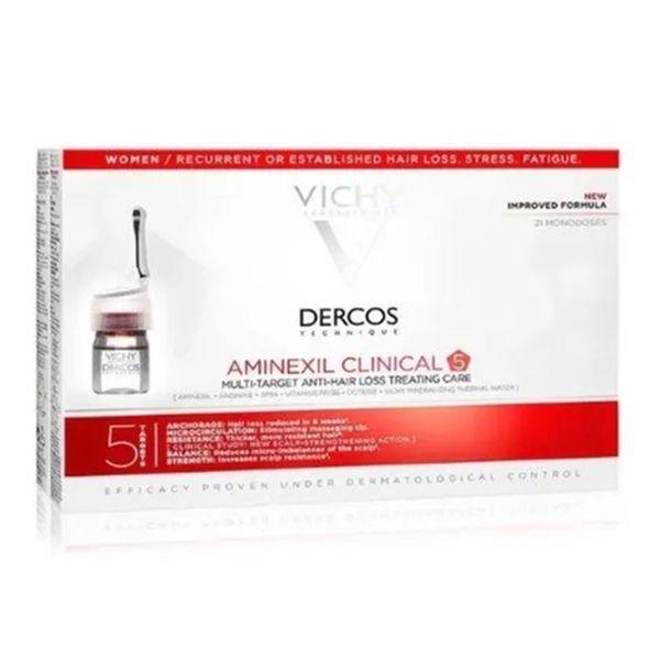 Vichy Dercos Aminexil Clinical 21x6 ml Kadınlar İçin Saç Bakım Serumu