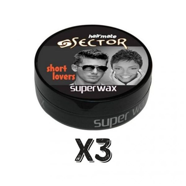 Sector 3x150 ml Hairmate Superwax Islak Görünüm Siyah Wax