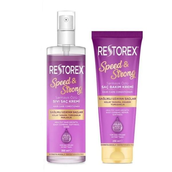 Restorex Speed Strong 200 ml Sıvı Saç Kremi + 250 ml Saç Kremi