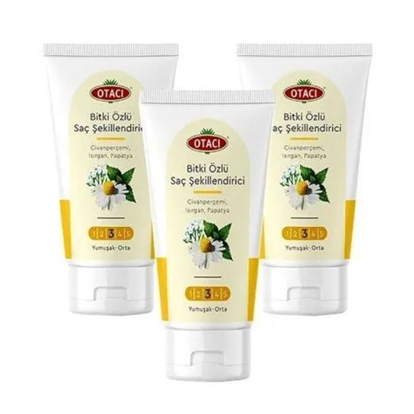Otacı Yumuşak ve Orta Bitkisel 3x150 ml Saç Şekillendirici