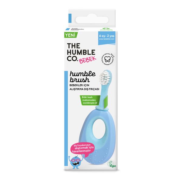 Humble Brush Mavi Alıştırma Bebek Diş Fırçası