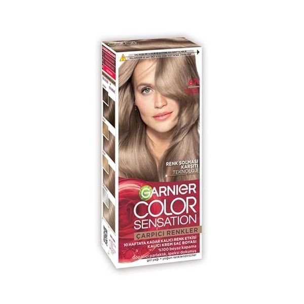 Garnier Çarpıcı Renkler 8.11 112 ml Küllü İnci Kumral Saç Boyası