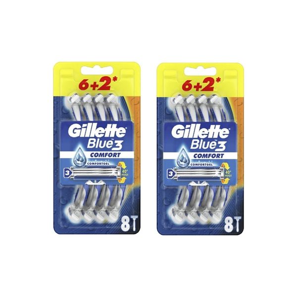 Gillette Blue3 Comfort 2 Adet 8'li Tıraş Bıçağı