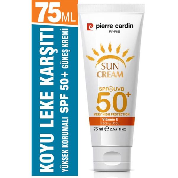 Pierre Cardin Normal Kuru Ciltler SPF50 75 ml Leke Karşıtı Yüksek Koruyucu Yüz Güneş Kremi