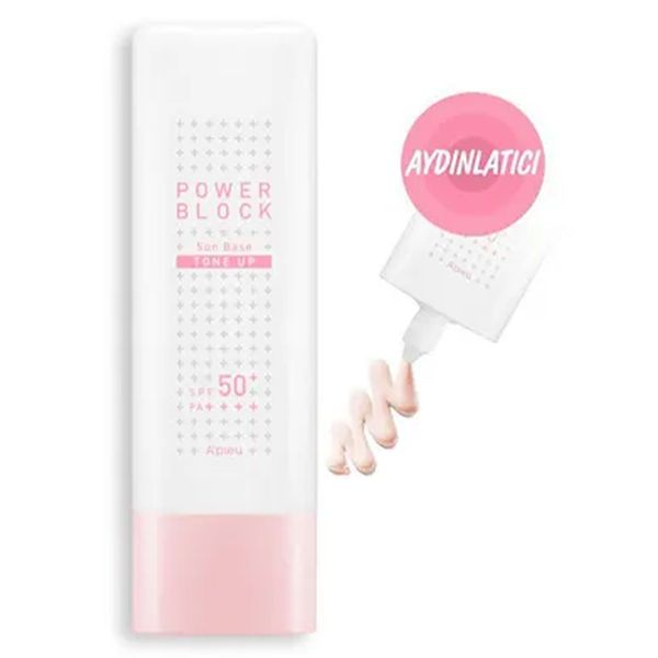 Missha A'pieu Power Block Tone Up Base Pink SPF50+ Pa++++ Ton Eşitleyici Aydınlatıcı 50 ml Güneş Kremi