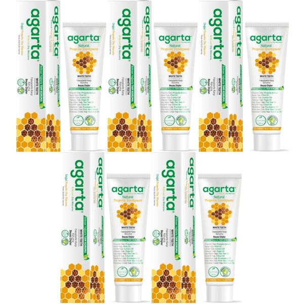 Agarta Doğal Propolisli 5x100 ml Diş Macunu
