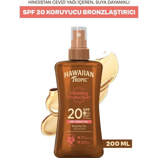Hawaiian Tropic SPF20 200 ml Güneş Yağı