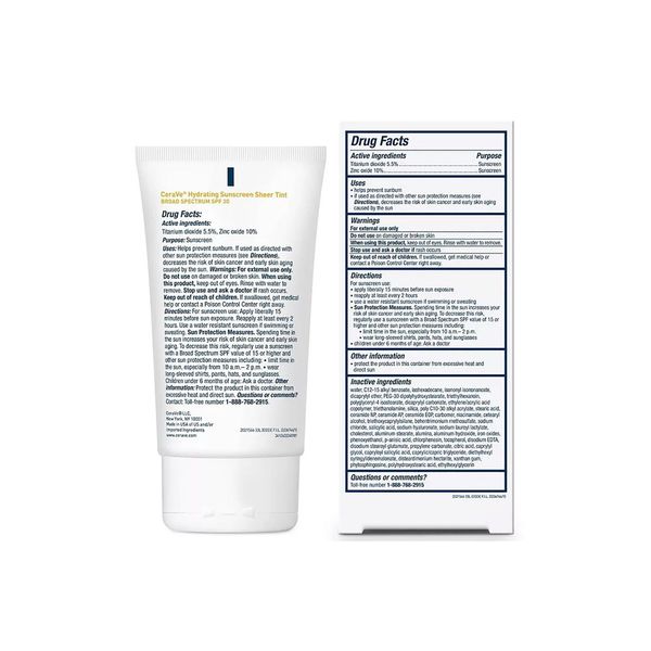 CeraVe Nemlendirici Mineral SPF30 Sheer Tint 50 ml Yüz Güneş Kremi