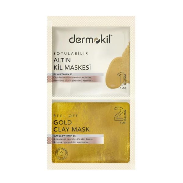 Dermokil 2x7.5 ml Soyulabilir Gold Kil Maskesi