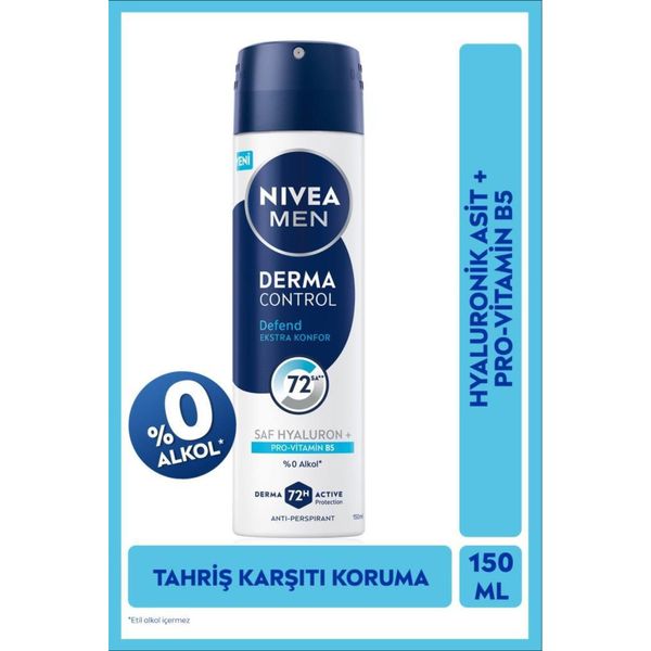 Nivea Men Derma Control Defend 150 ml Erkek Sprey Deodorant