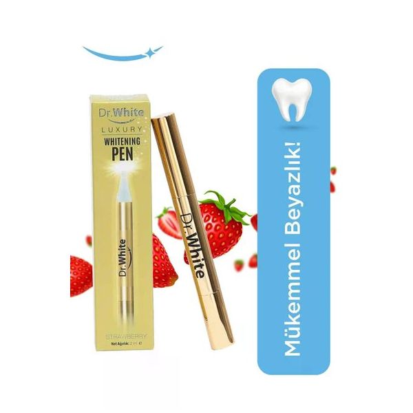 Dr.White Luxury Whitening Pen Strawberry 2 ml Diş Beyazlatma Kalemi