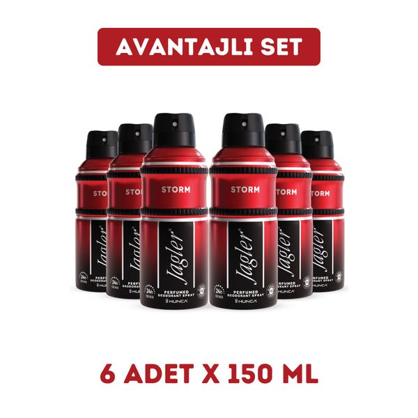 Jagler Storm 6x150 ml Erkek Sprey Deodorant