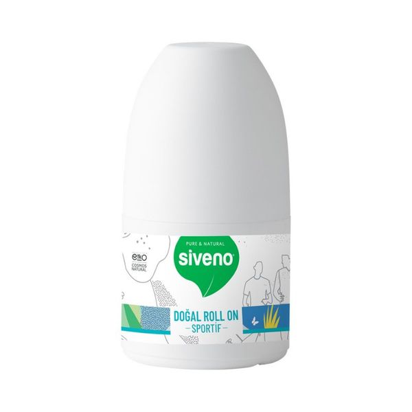 Siveno Sportif Beyaz Doğal 50 ml Unisex Roll-on Deodorant