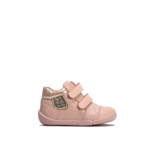 Kifidis K531 Kids Pudra Deri İlk Adım Unisex Çocuk Deri Ayakkabı
