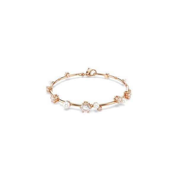 Swarovski 5729505 Constella Bracelet Pearl White-Ros M Bilezik