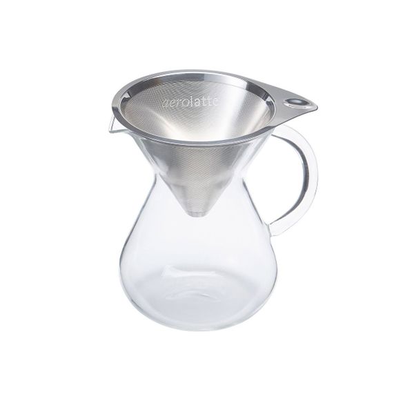 Aerolatte Mikro Filtreli Şeffaf Dripper Cam Kahve Demleme Ekipmanı