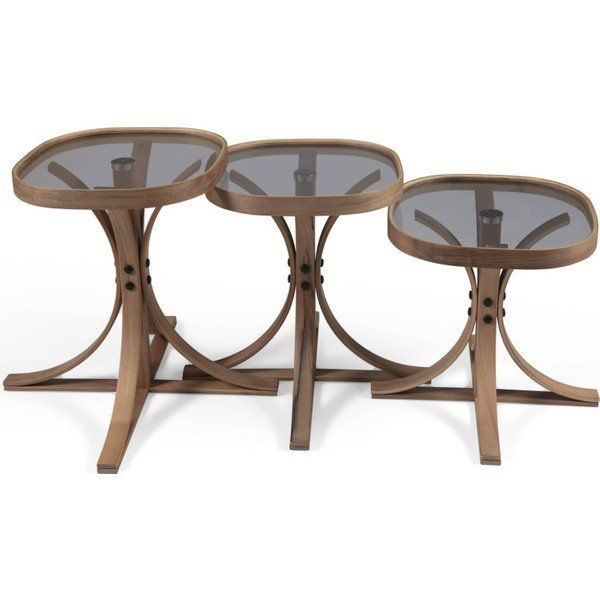 Just Home Suave Ceviz Füme 42 cm Zigon Sehpa