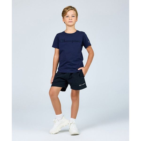 Champion 306338-KK001 Siyah Beachshort Erkek Çocuk Mayo
