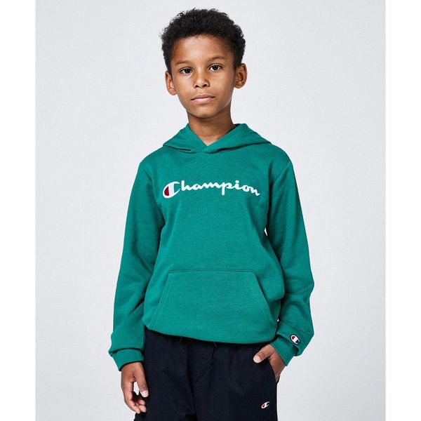 Champion Icons Hooded 306747-GS571 Yeşil Erkek Çocuk Sweatshirt