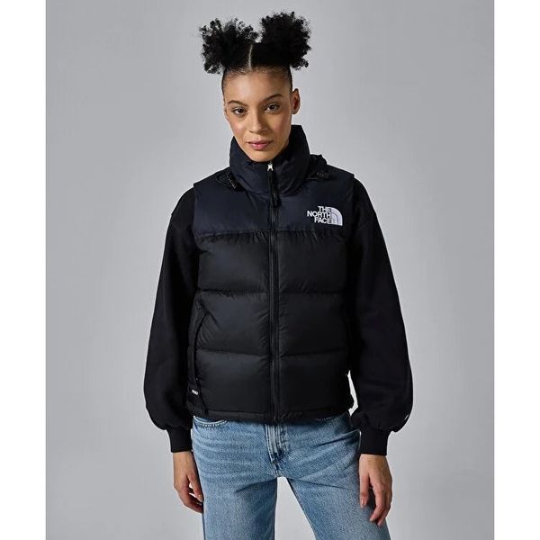 The North Face NF0A3XEPJK31 1996 Rtro Nptse Vs Siyah Kadın Yelek