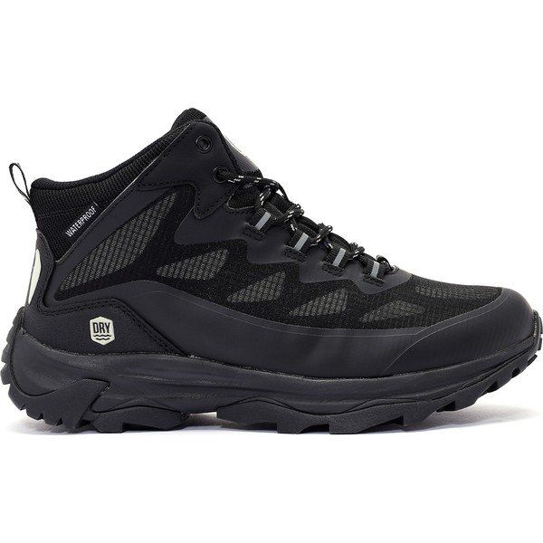 Derimod 25WFD693814 Dry Erkek Siyah Kalın Tabanlı Bağcıklı Waterproof Outdoor Bot