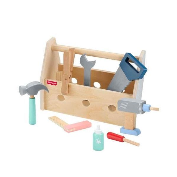 Fisher Price HYG50 Ahşap Tamir Kutusu Seti