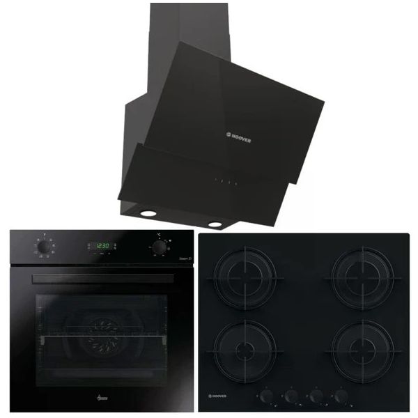 Hoover HO3158B - HDG6C2GBTK - HVW6MBB Siyah 3'lü Ankastre Set