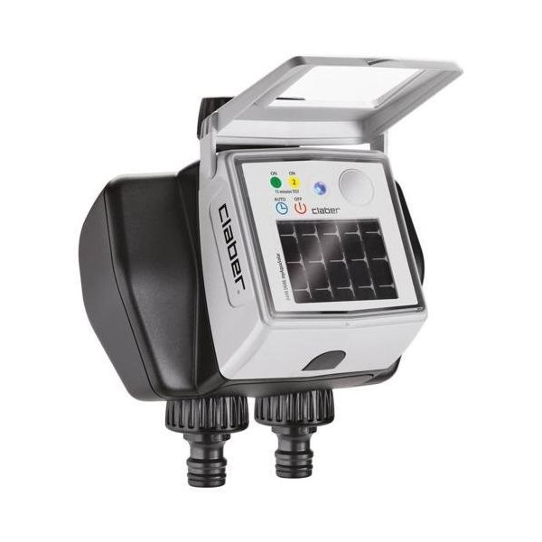 Claber 8498 Dual Myaquasolar 2 Çıkışlı Otomatik Sulama Zamanlayıcısı