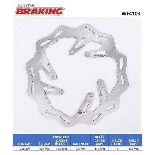 Braking Honda CRF 250 L 2013-2023 Dalgalı Ön Fren Diski