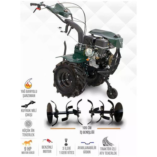 Kaan 36S-S3 9 Hp Benzinli Çapa Makinesi