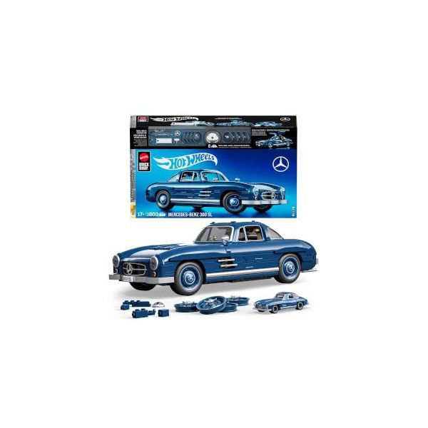 Hot Wheels HWW25 Premium Serisi Mercedes-Benz 300 SL Araba 1600 Parça Yapım Seti