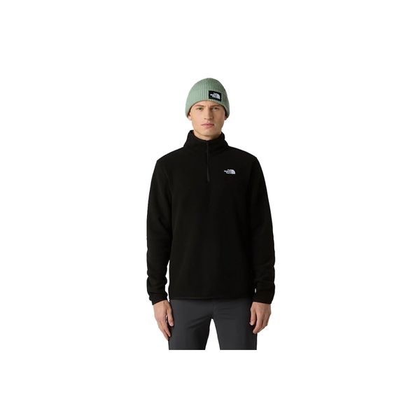 The North Face NF0A8D0QJK31 Glacier Fleece 1/4 Zip Siyah Erkek Outdoor Polar