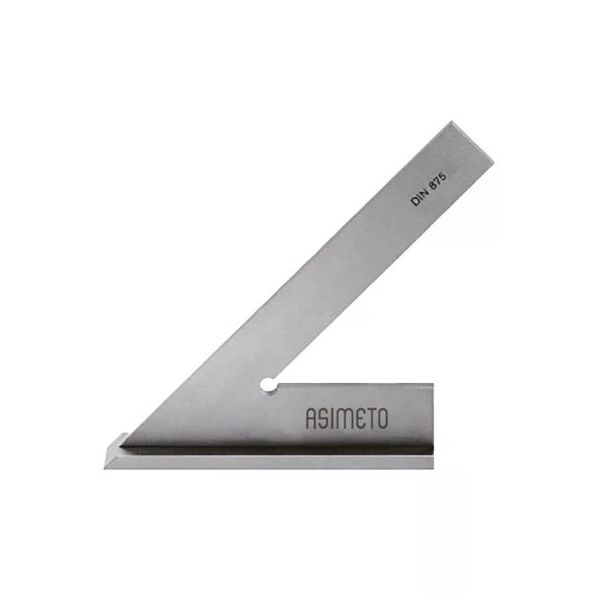 Asimeto AS-637032 200x130 mm Ekstra Geniş Taban 45 Derece Çelik Gönye
