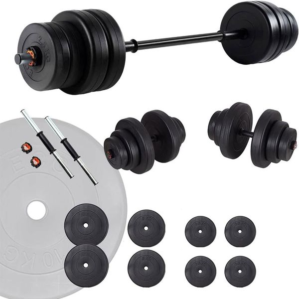 Ecgspor 45 kg Vinyl Halter Dambıl Seti Fitness Seti Ağırlık Seti
