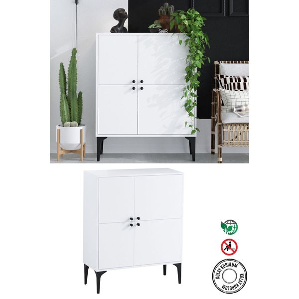 Decormet Moon DEC0003 115x35x90 cm Beyaz Konsol
