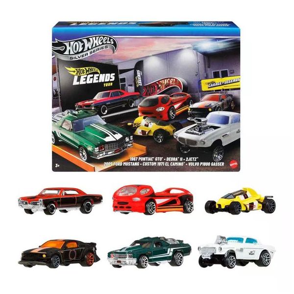 Hot Wheels JBY78 Legends Silver Serisi Efsane Temalı 6’lı Oyuncak Araba