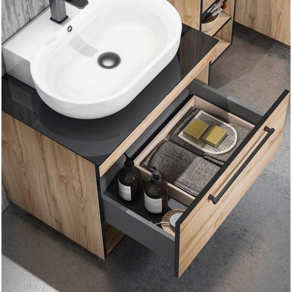 Orka Knidos Legnano 90 cm Banyo Dolabı