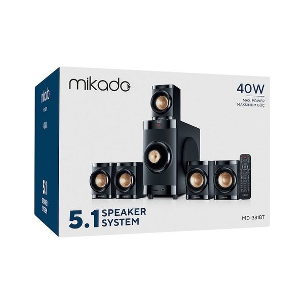 Mikado MD-381BT 5+1 USB SD FM Destekli Multimedia Bluetooth Speaker