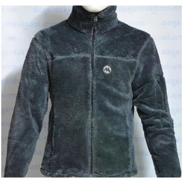 High Mountain DRK0033 Antrasit Husky Tüylü Tam Fermuar Polar