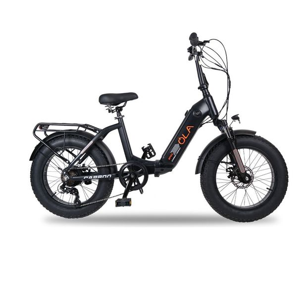 Ola Electrofold EFD1 Carbon Design 20 inç Mat Siyah Katlanabilir Elektrikli Bisiklet