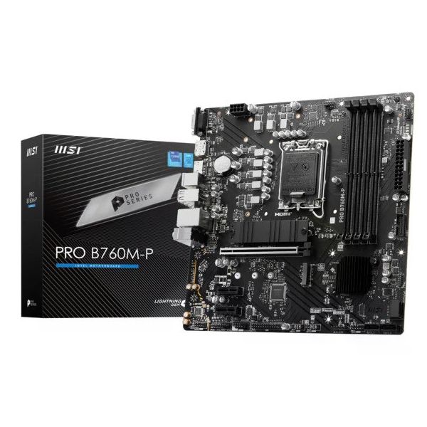 MSI Pro B760M-P DDR4 Intel LGA1700 DDR4 Micro ATX Anakart