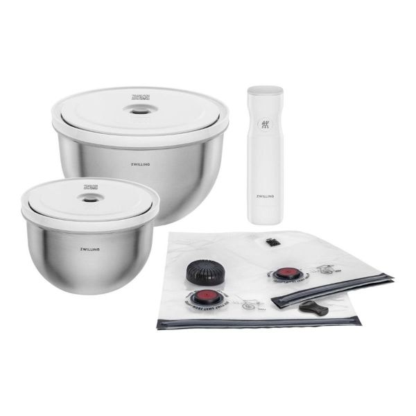 Zwilling Fresh & Save Bowls M/L 9 Parça Cam Vakumlu Başlangıç Seti