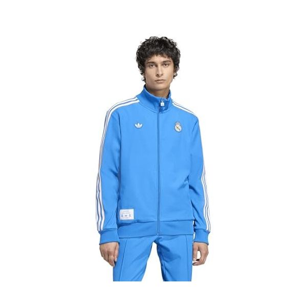 Adidas JN3058-001 Mavi Real Madrid Terrace Icons Track Top Erkek Sweatshirt