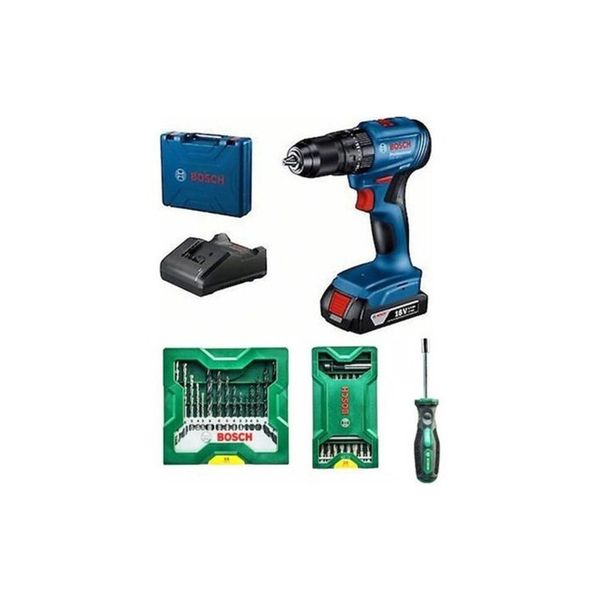 Bosch GSB 185-Li Akülü Darbeli Matkap + 41 Parça Aksesuar Seti